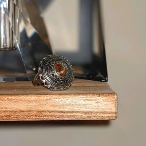 Statement Citrine Ring
